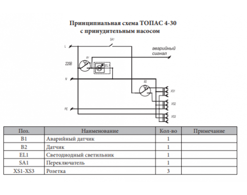 Монтажная схема Топас 12 Лонг Пр